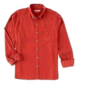 TOMMY BAHAMA HUNTINGTON HERRINGBONE L/S SHIRT